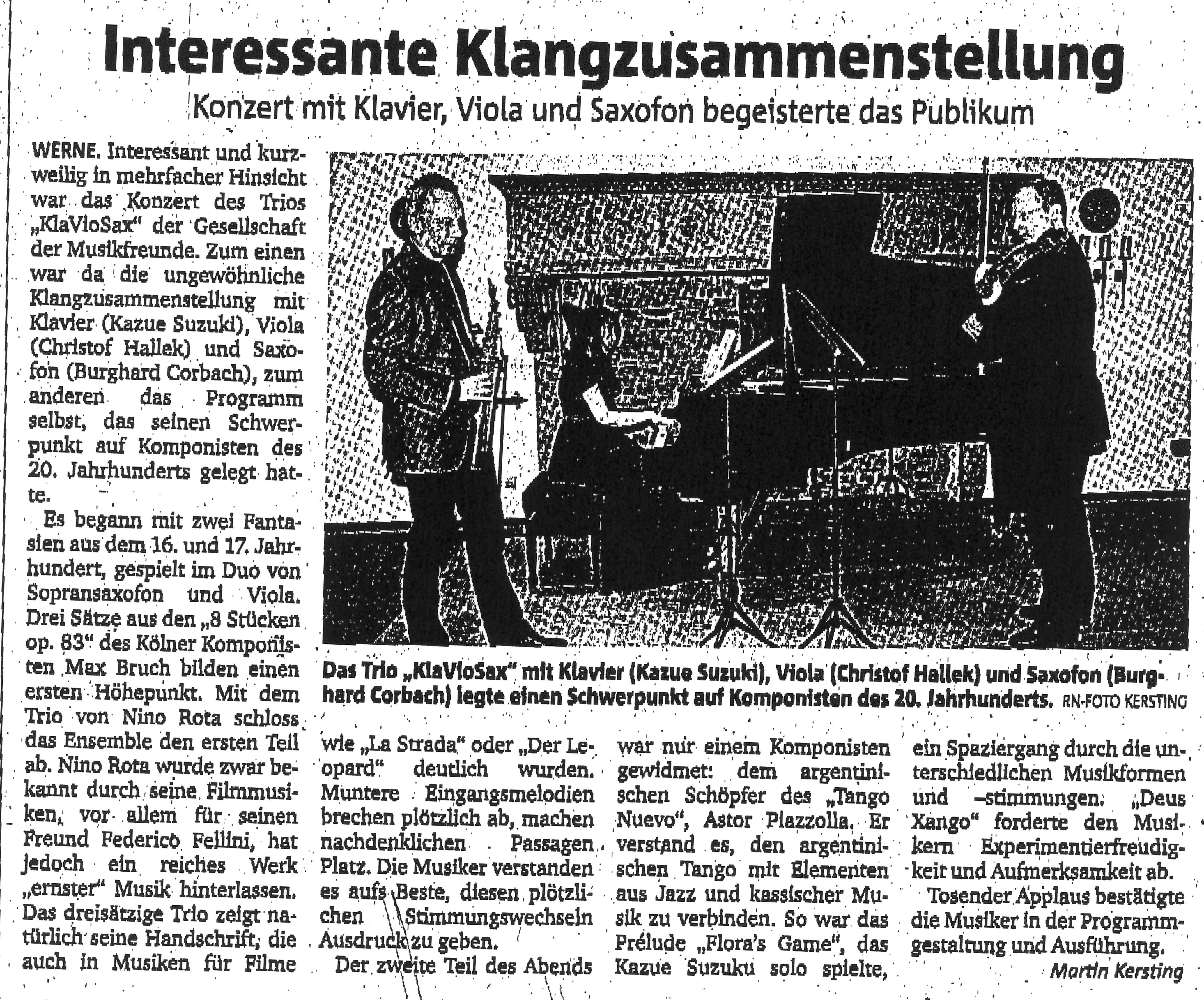 Interessante Klangzusammenstellung